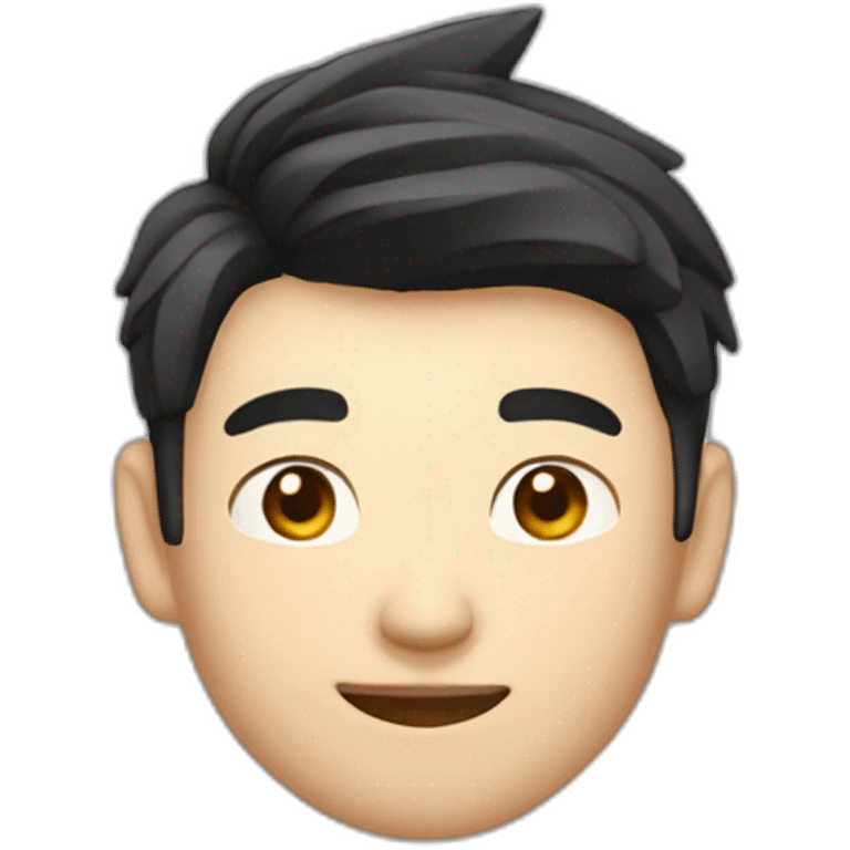 guo chen handsome asian guy emoji