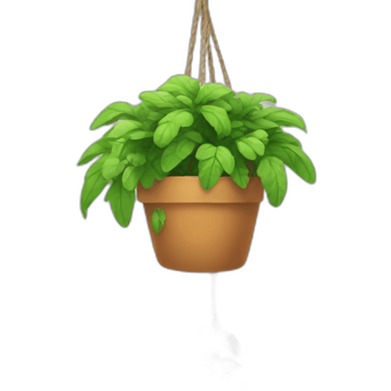 Hanging house plant emoji