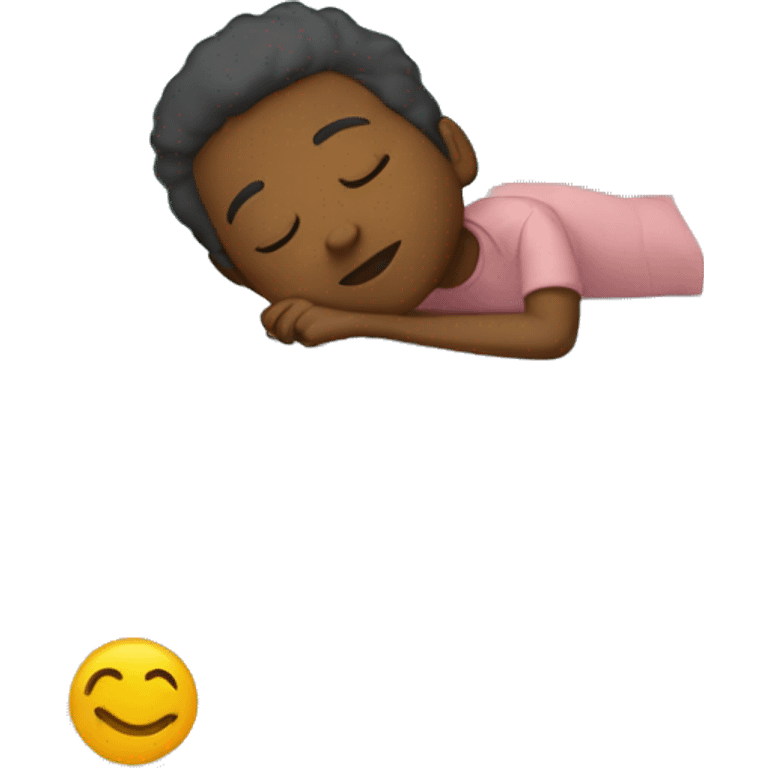 Perso sleeping in a bunk bed emoji