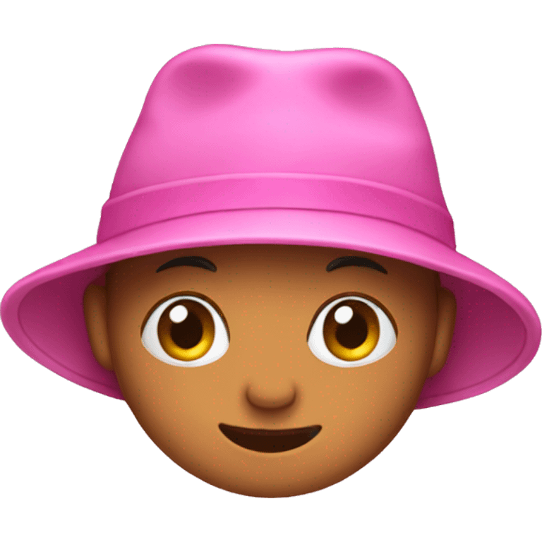 Pink hat emoji