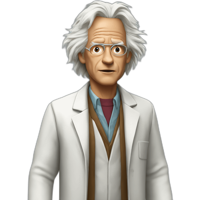 doc brown back to the future emoji