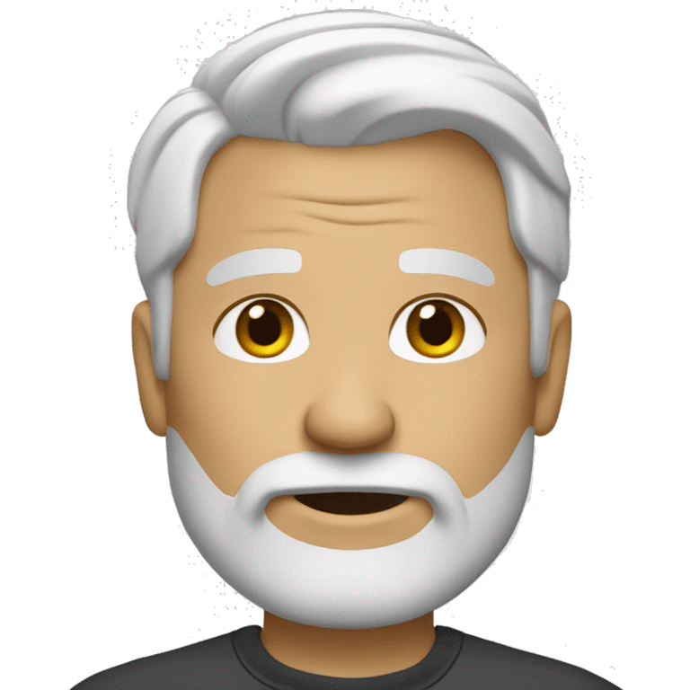 coach with white hair and goatee emoji