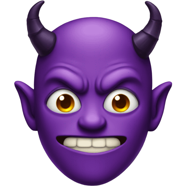 Purple devil emoji