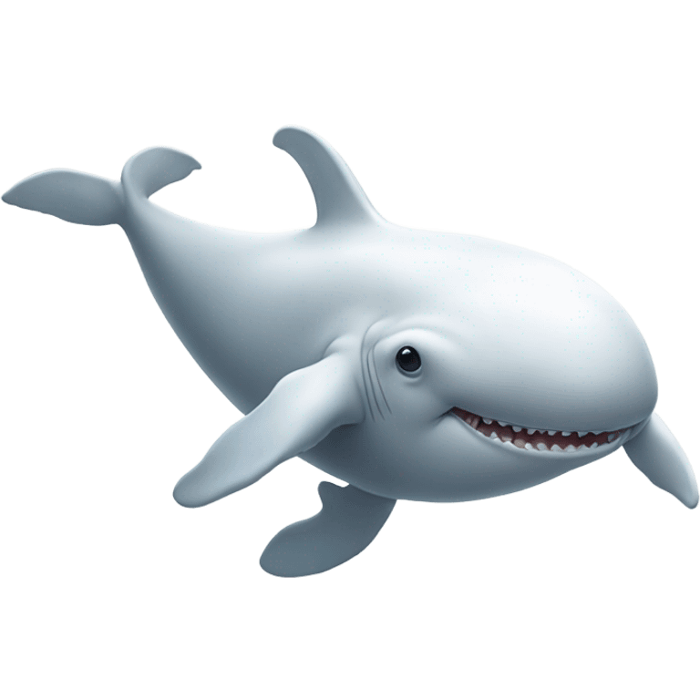 white whale , underside emoji