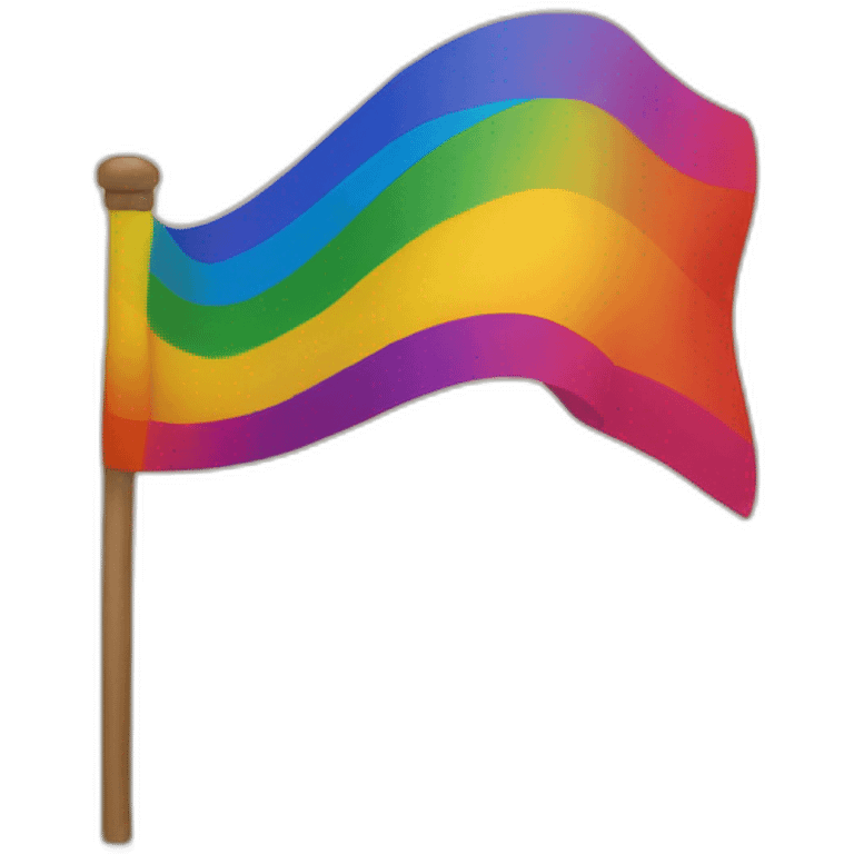 Drapeau LGBT qui prend feu emoji