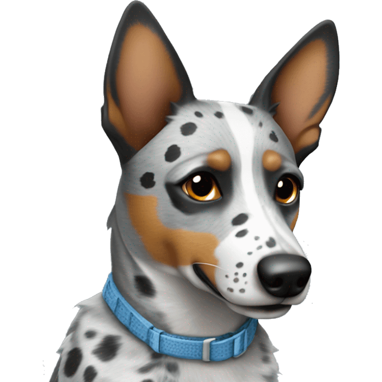 Grey spotted blue heeler emoji