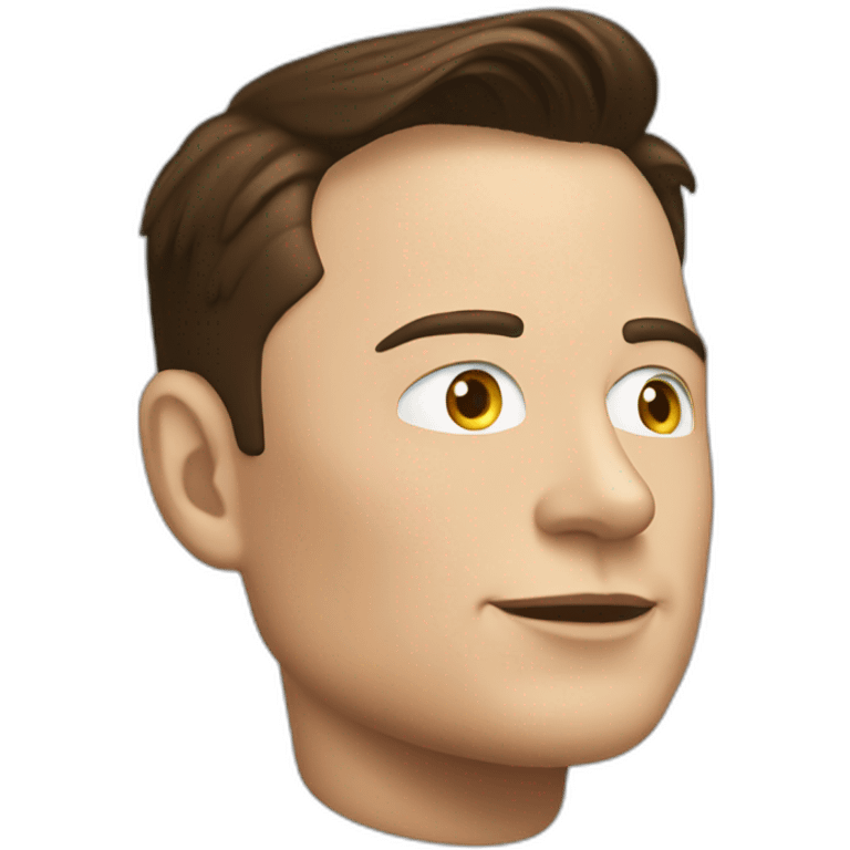 Elon musk in tesla emoji