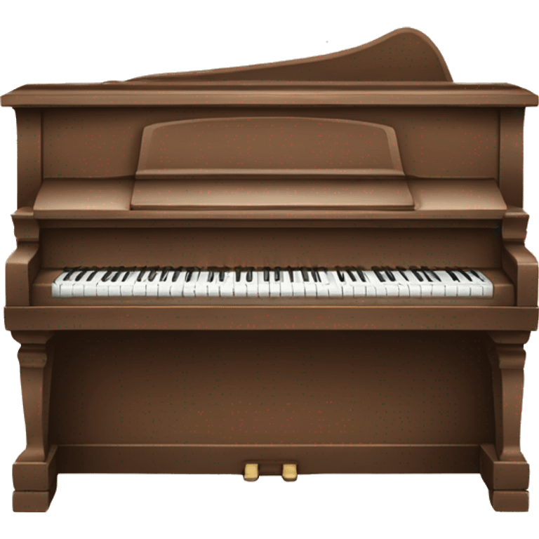 Old brown piano ￼ emoji