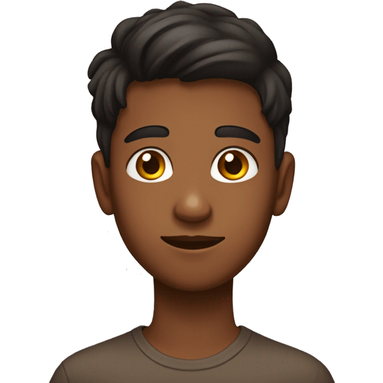 a boy from india of 15 years old with brown skin  emoji