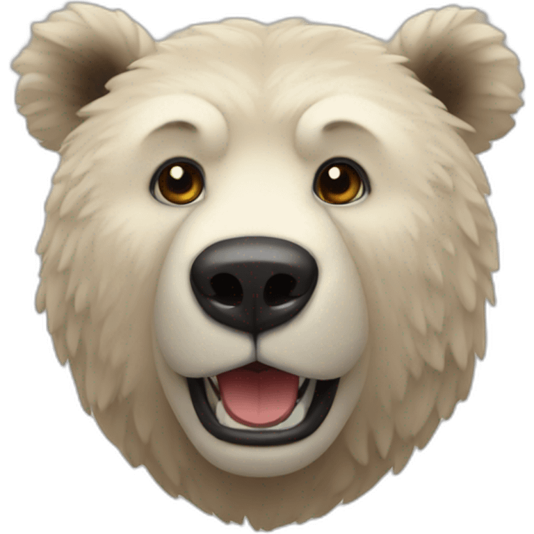 Oso aterrador emoji