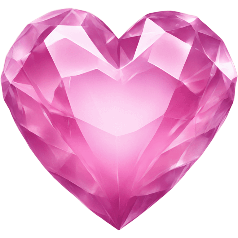 Crystal pink heart emoji