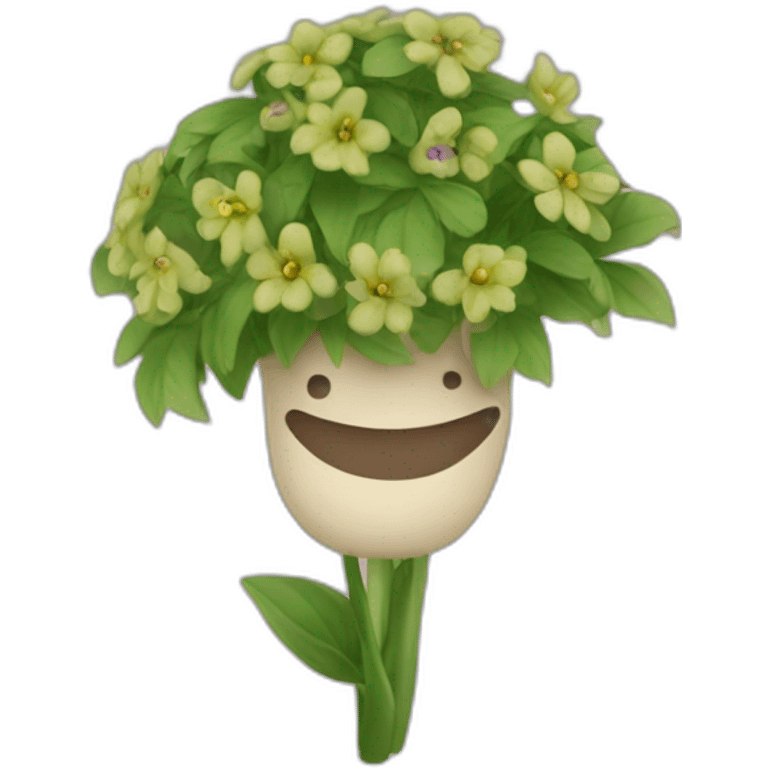 Renad sur une fleur  emoji