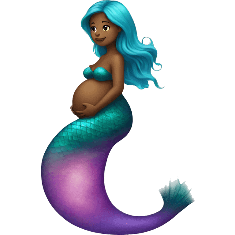 Pregnant mermaid  emoji