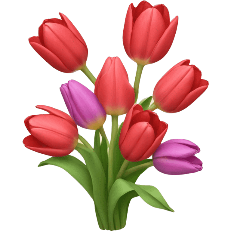 Tulip bouquet emoji