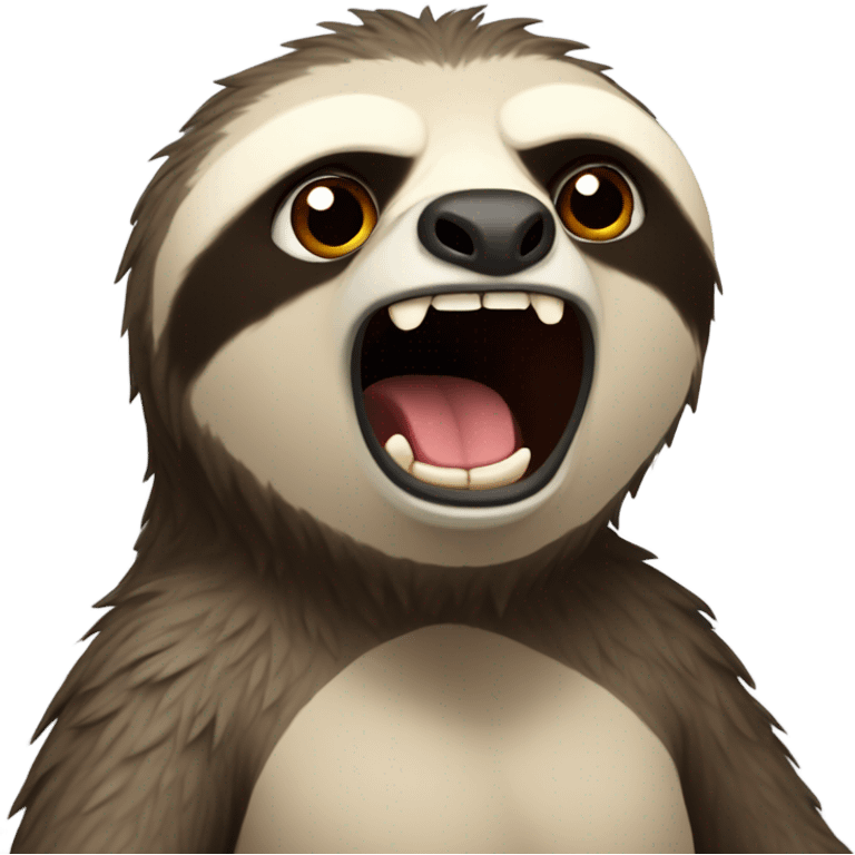 angry sloth emoji