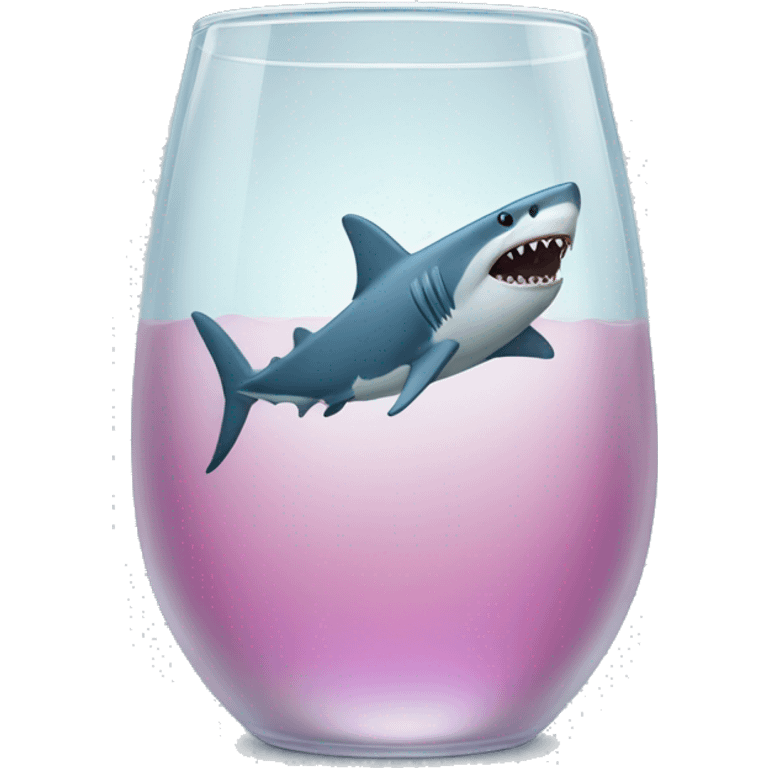 shark in a glass emoji