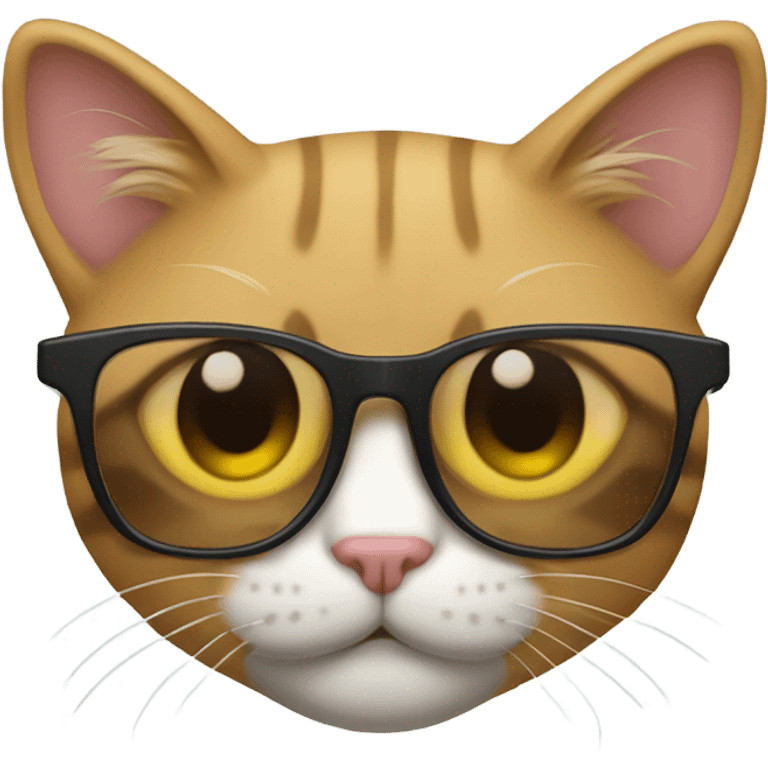 gato con gafas emoji