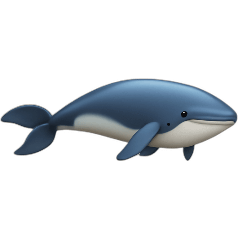 Une baleine sur un tas de sel emoji