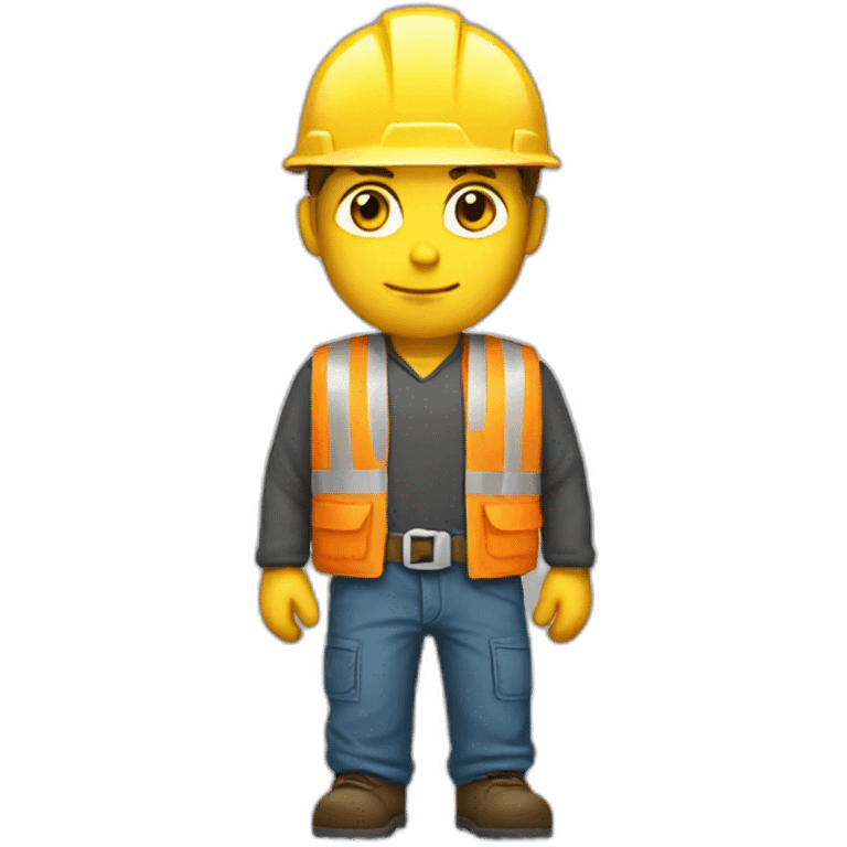 white builder full tall body emoji