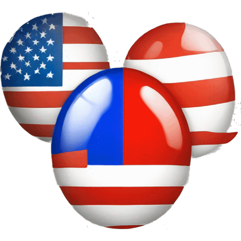 Russia versus USA emoji