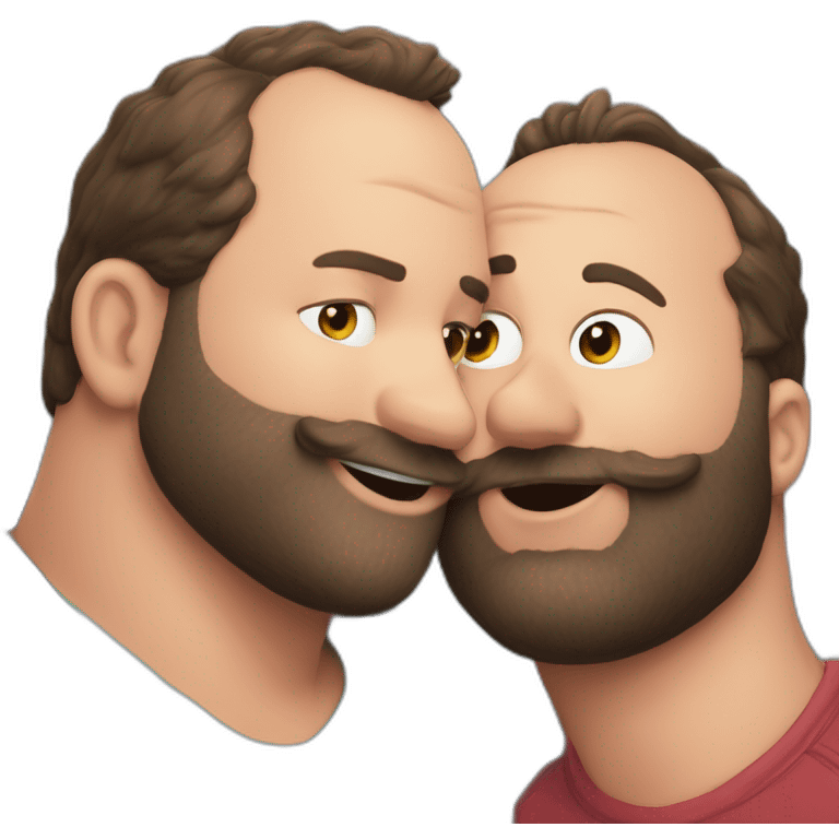 tom segura kissing bert kreischer emoji