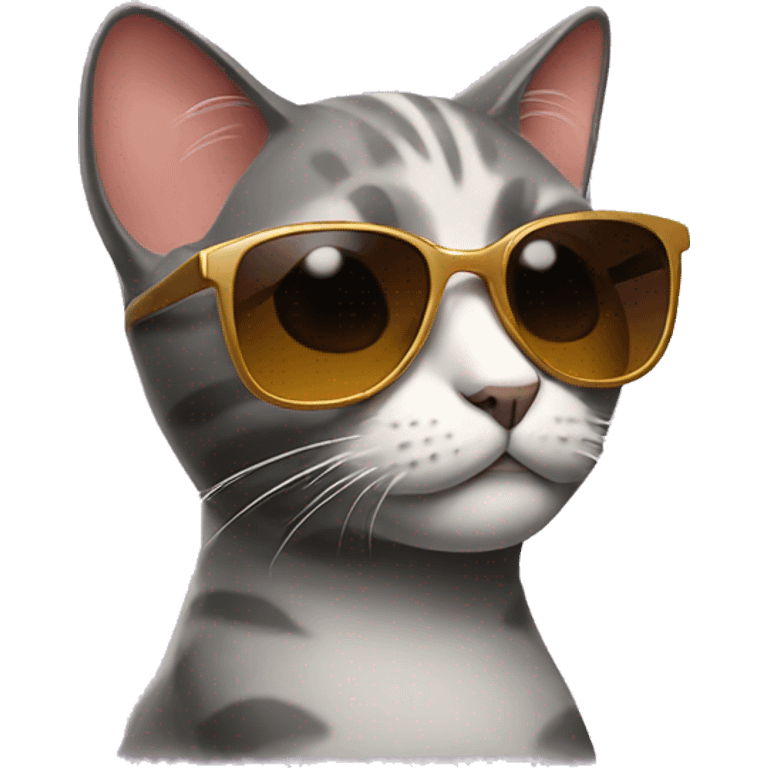 Cat with sunglasses emoji