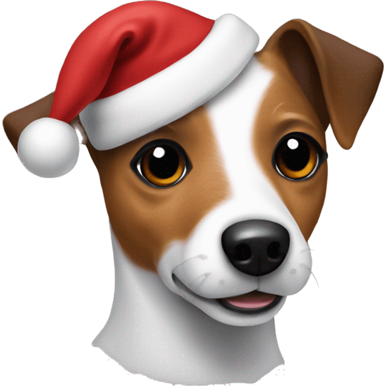 Christmas Jack Russell  emoji