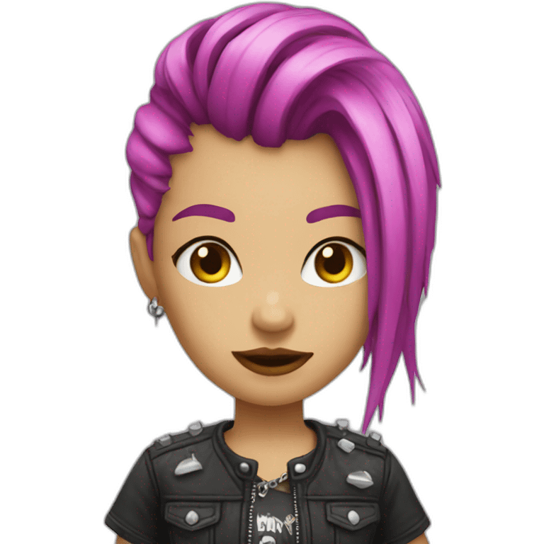 Punky girl emoji