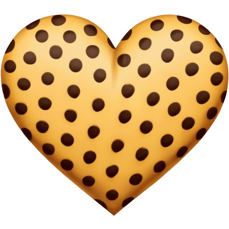 Cheetah heart shape  emoji