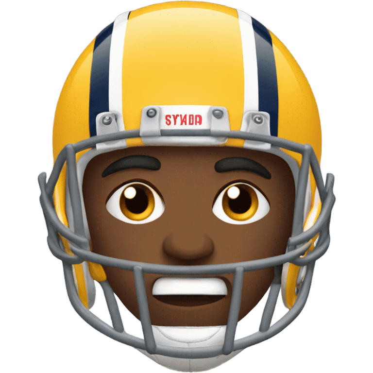 Football player looking mad  emoji