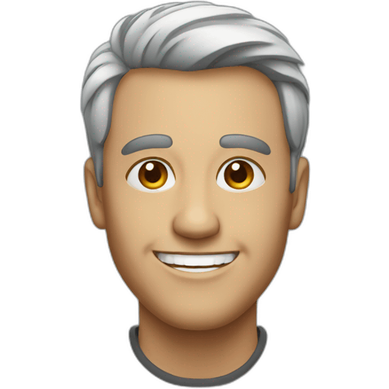 smiling portrait of man emoji