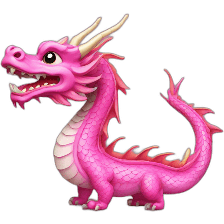 Pink chinese dragon  emoji