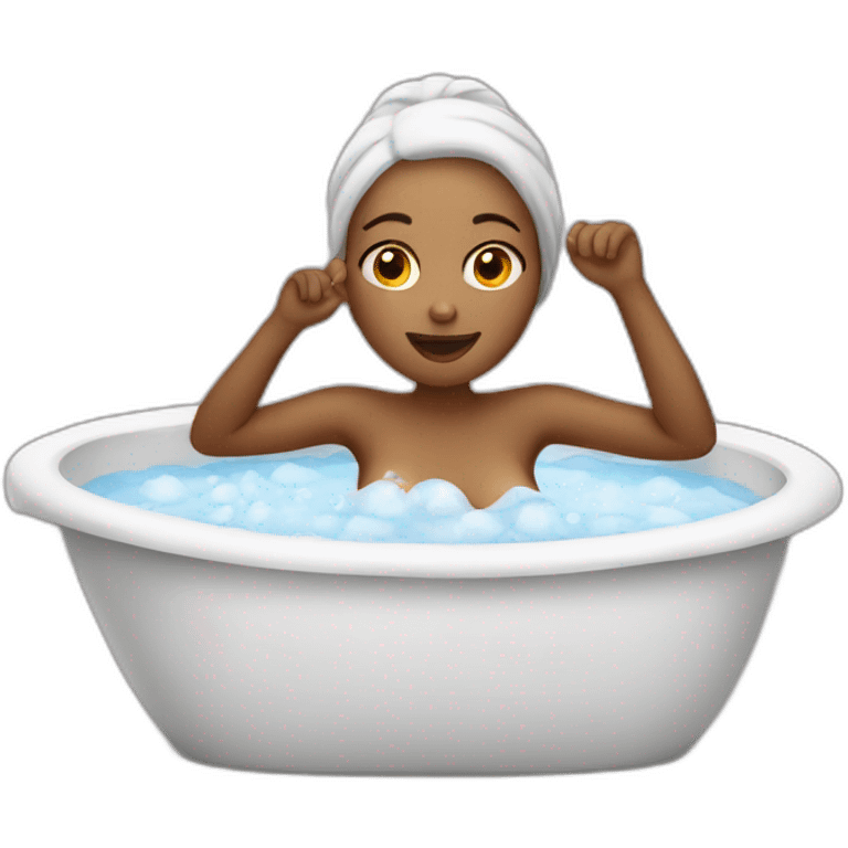 Woman bathing emoji