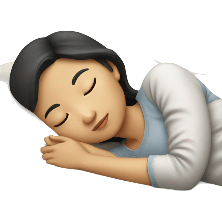 asian girl sleeping  emoji