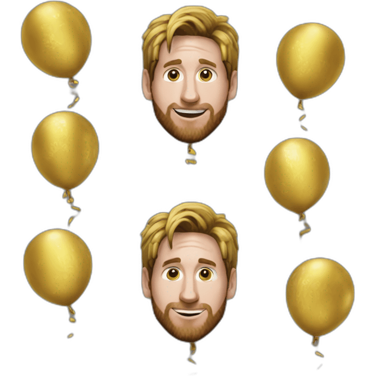 Messi ballons d'or emoji