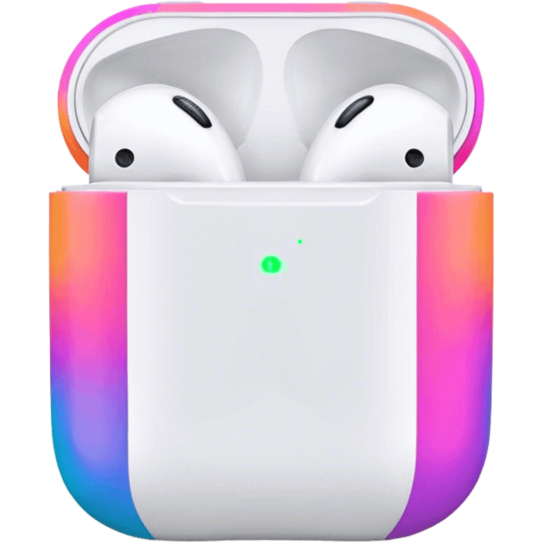 Neon colors airpods emoji