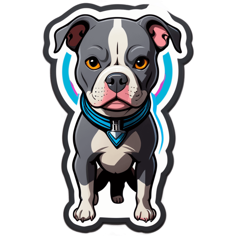 Rey Skywalker grey pitbull  emoji