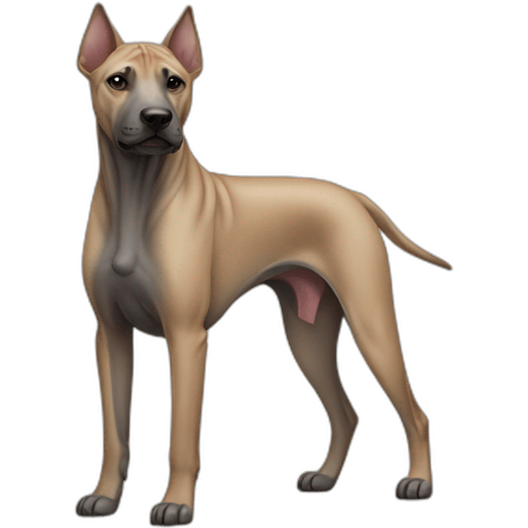 Thai Ridgeback Dog Full Body emoji