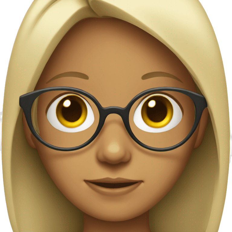 girl with glasses  emoji