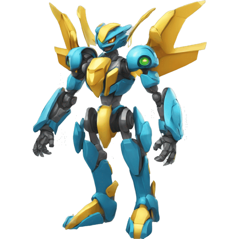 Futuristic Mechanical Pokémon-Medabot-Dragon full body emoji