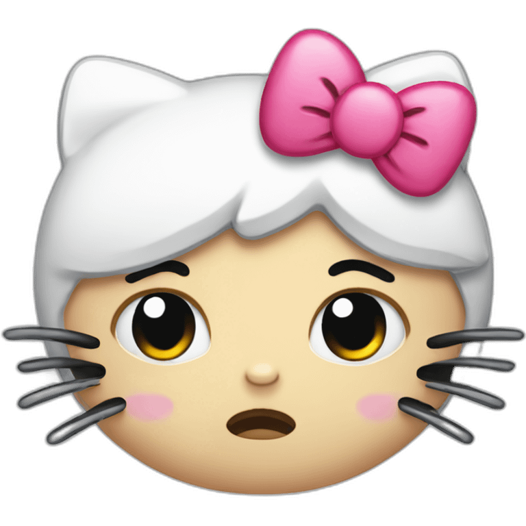 Hello kitty crying emoji emoji