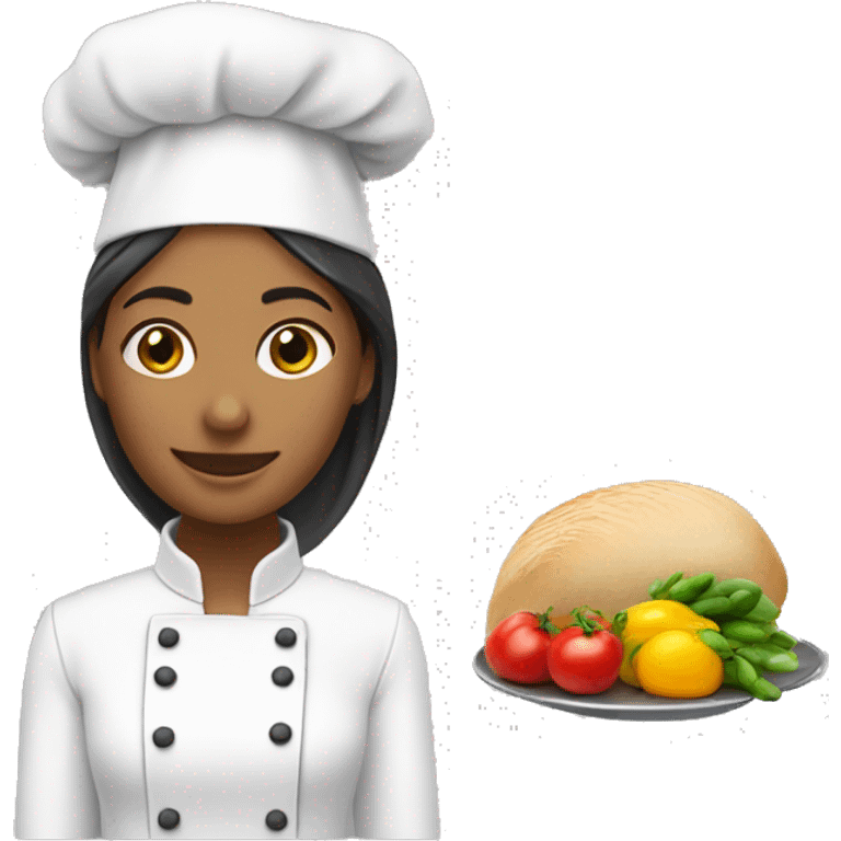 Cocinera con logo de paquis  emoji