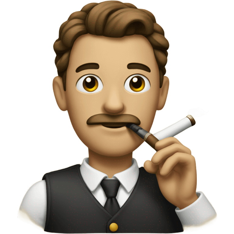 Smoking a pipe emoji