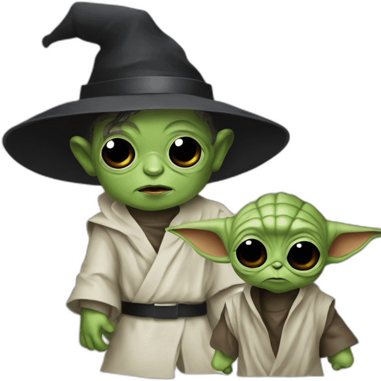 zombie michael jackson in thriller as baby yoda emoji