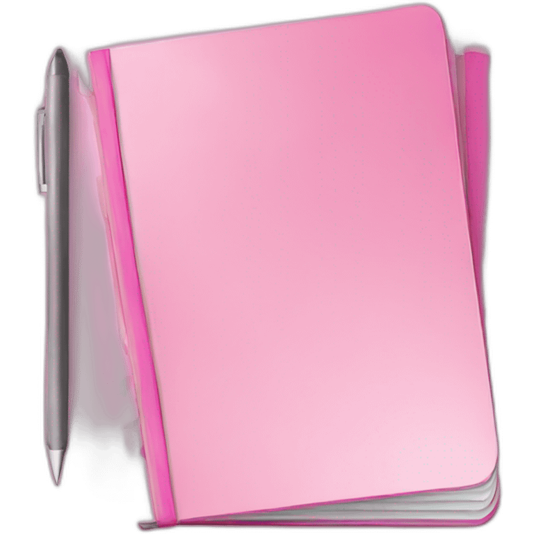 notebook pink emoji