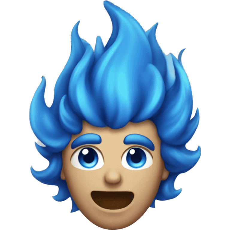 Blue fire emoji