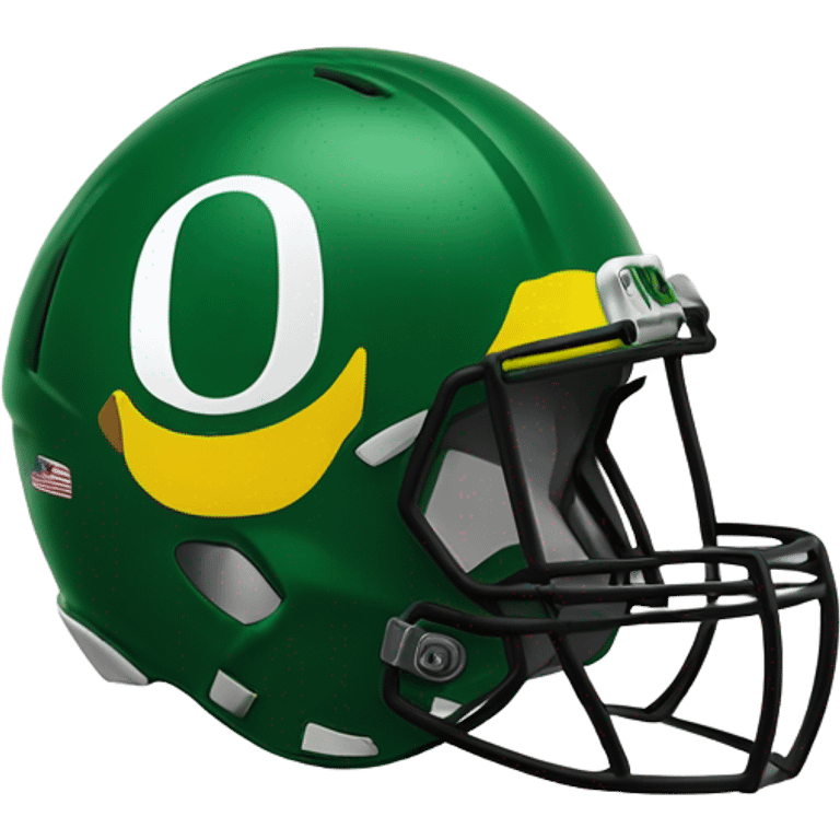 University of Oregon Ducks football helmet  emoji