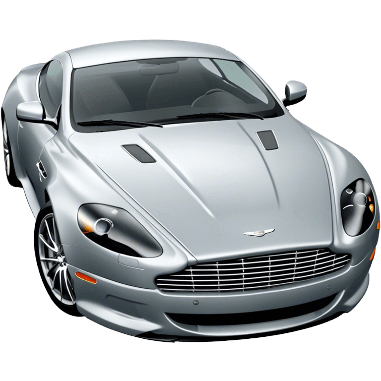 Aston Martin DB9 - Aston Martin (Model Year: 2016) (Iconic colour: Silver) emoji