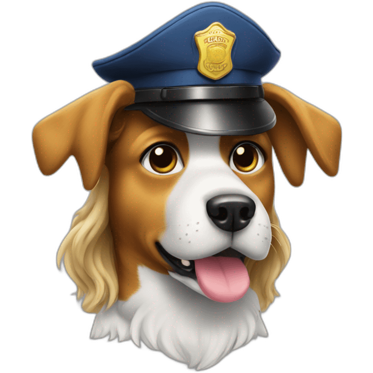 dog cop on duty emoji