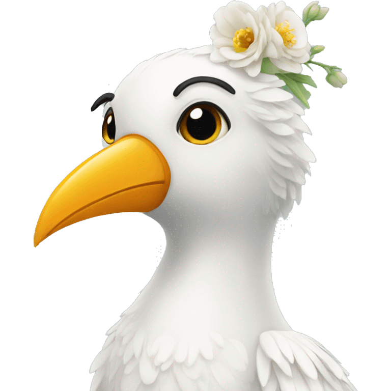 Dutch bride bird emoji